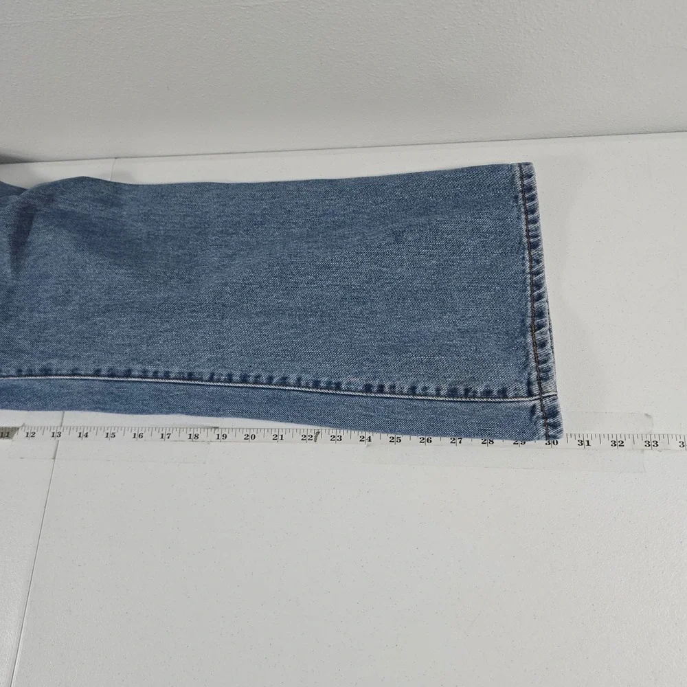 Levis 517 Mens Blue Denim Boot Cut Jeans Medium Wash 40x30 517-0216